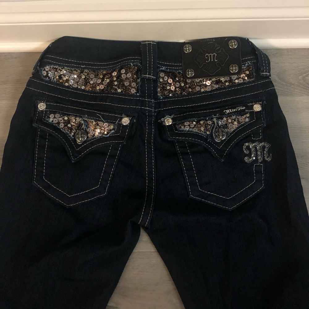 MISS ME Easy Boot Dark Wash Jeans